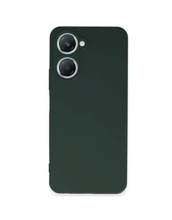 Vivo Y18 Kılıf First Silikon - Koyu Yeşil