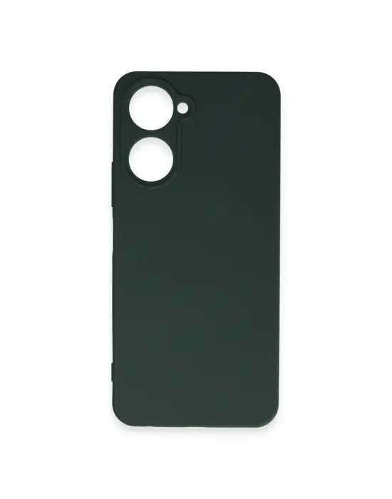 Vivo Y18 Kılıf First Silikon - Koyu Yeşil