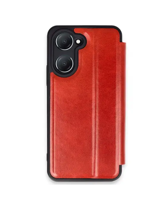 Vivo Y18 Kılıf Flip Cover - Kırmızı