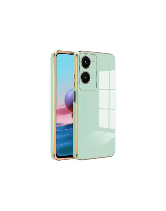 Vivo Y18 Kılıf Volet Silikon - Açık Yeşil