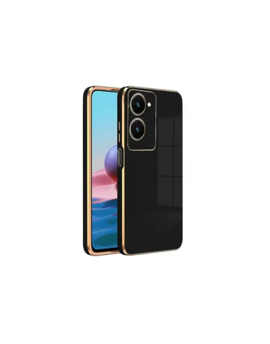 Vivo Y18 Kılıf Volet Silikon - Siyah