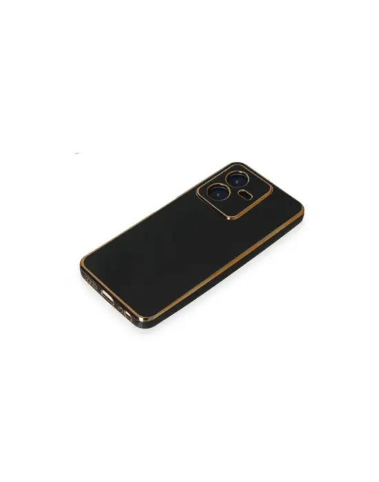 Vivo Y22 2022 Kılıf Volet Silikon - Siyah