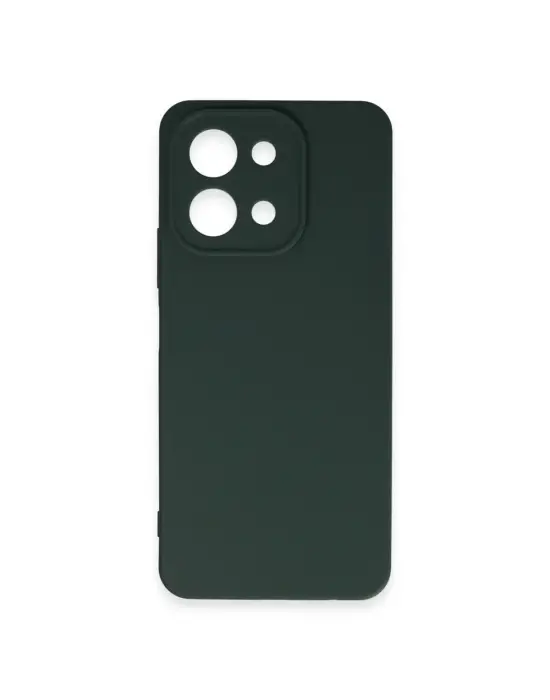 Vivo Y28 Kılıf First Silikon - Koyu Yeşil
