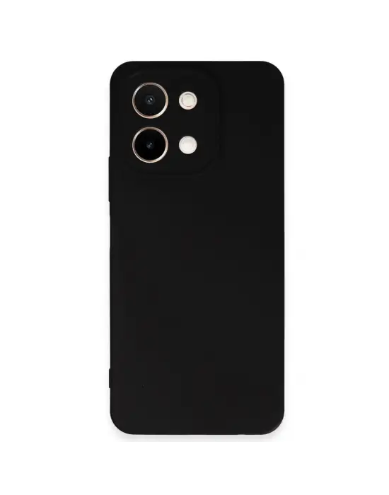 Vivo Y28 Kılıf First Silikon - Siyah