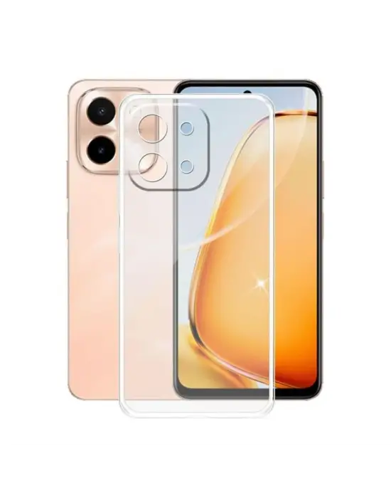 Vivo Y28 Kılıf Lüx Şeffaf Silikon