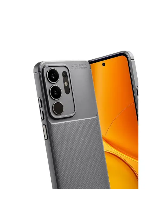 Vivo Y29 4g Auto Focus Karbon Kapak - Gri
