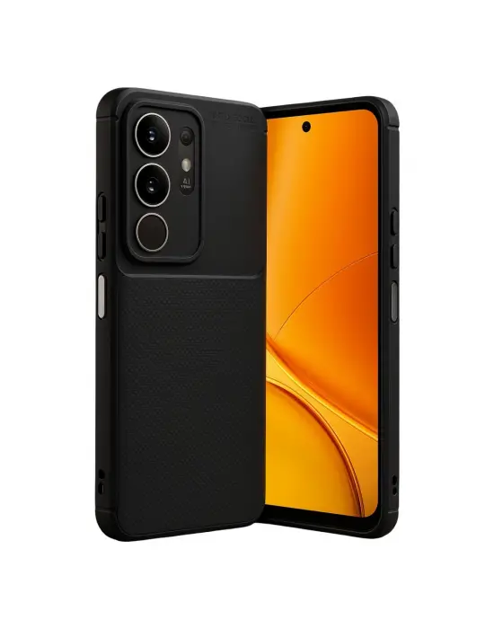 Vivo Y29 4g Auto Focus Karbon Kapak - Siyah