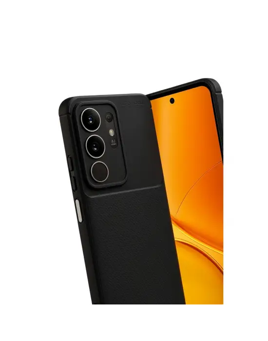 Vivo Y29 4g Auto Focus Karbon Kapak - Siyah