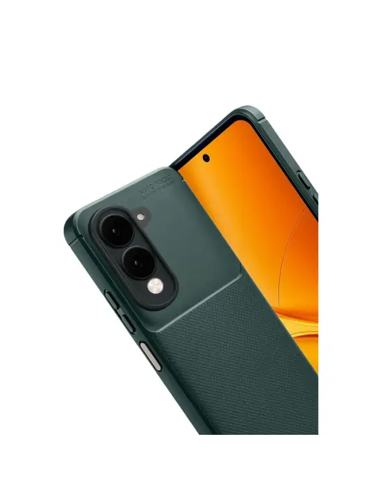 Vivo Y29s Auto Focus Karbon Kapak - Koyu Yeşil