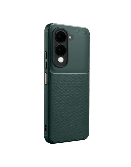 Vivo Y29s Auto Focus Karbon Kapak - Koyu Yeşil