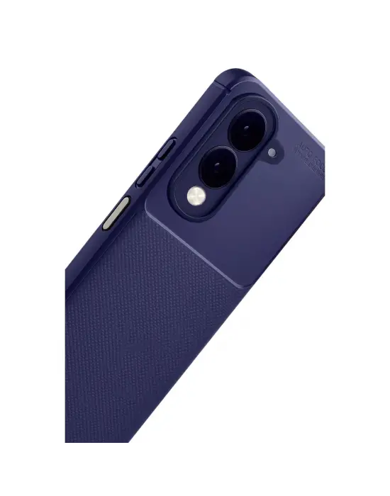 Vivo Y29s Auto Focus Karbon Kapak - Lacivert