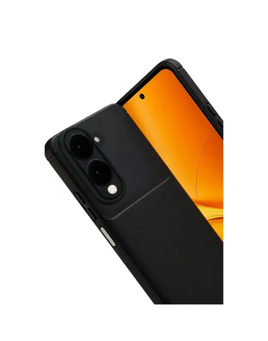 Vivo Y29s Auto Focus Karbon Kapak - Siyah