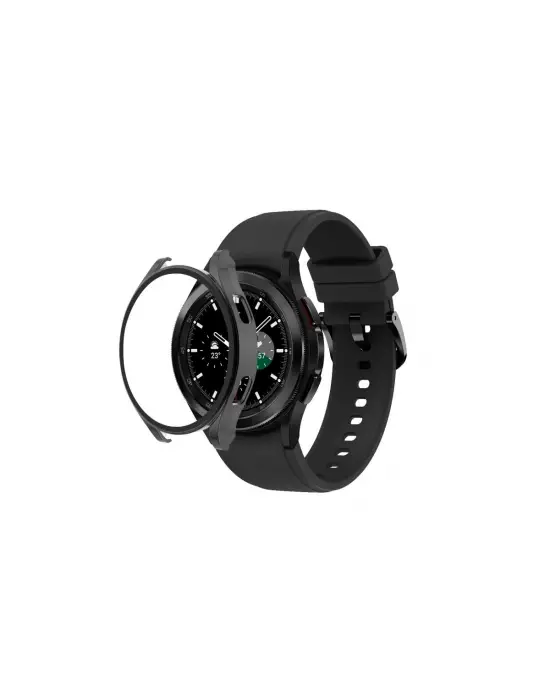 Watch 5 Pro 45mm Wall Camlı Kasa Ekran Koruyucu - Siyah