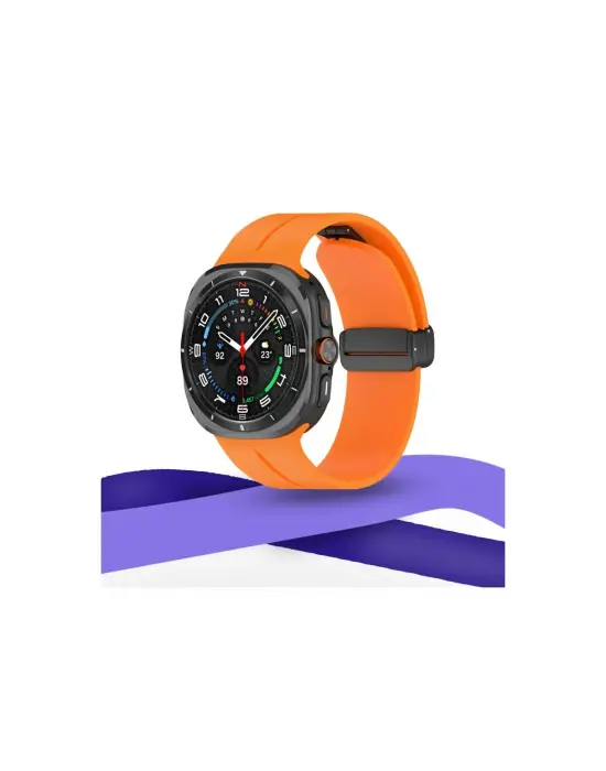 Watch 7 Ultra Kr418 Tender Silikon Kordon (saat Değildir) - Turuncu