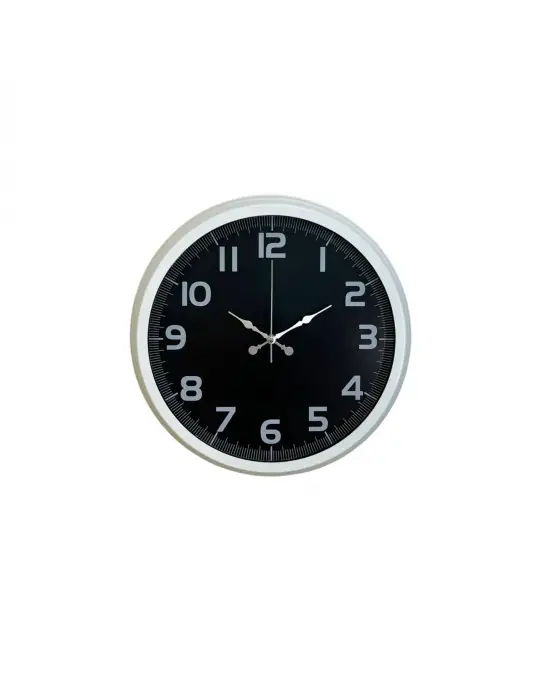 White Contrast 40 Cm Metal Duvar Saati