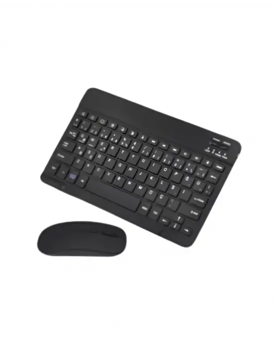 Wireless Klavye Mouse Seti Bluetooth Bağlantılı İnce Tasarım Sessiz Kullanım