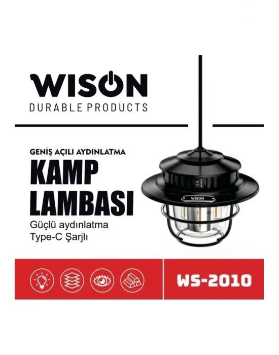 Wison Ws-2010 Geniş Açılı Aydınlatma Kamp Lambası