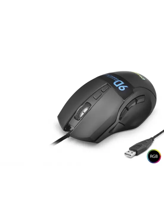 X10 Gaming Mouse 12800 Dpi 9 Tuş Makro 1000 Hz Rgb - Siyah