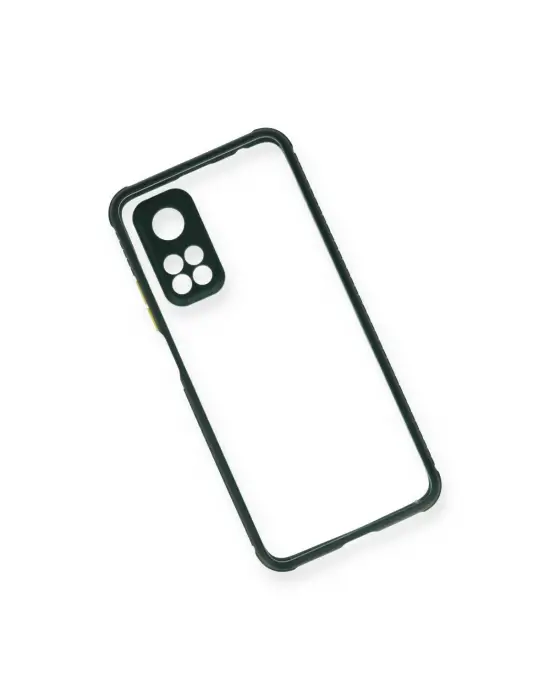 Xiaomi Mi 10t Pro Kılıf Miami Şeffaf Silikon - Koyu Yeşil