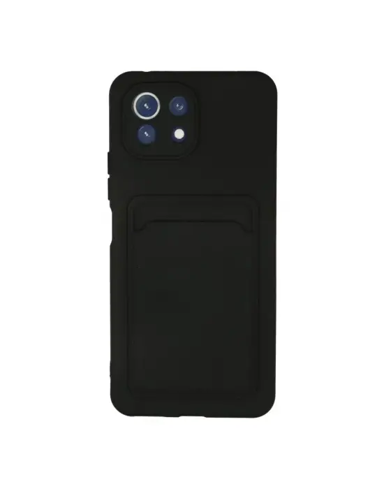 Xiaomi Mi 11 Kılıf Kelvin Kartvizitli Silikon - Siyah