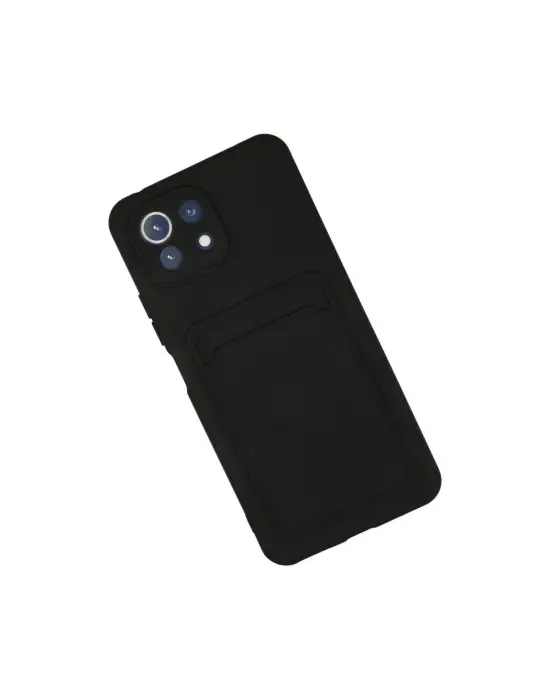 Xiaomi Mi 11 Kılıf Kelvin Kartvizitli Silikon - Siyah