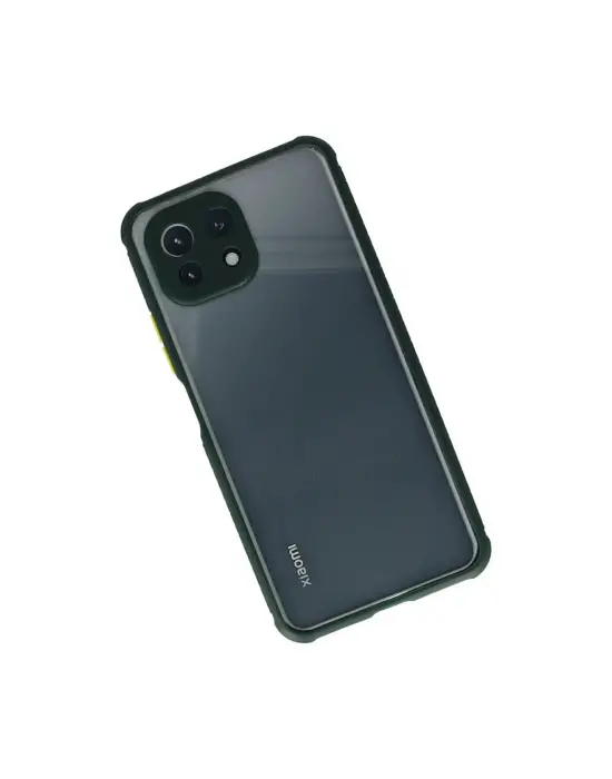 Xiaomi Mi 11 Lite Kılıf Miami Şeffaf Silikon - Koyu Yeşil