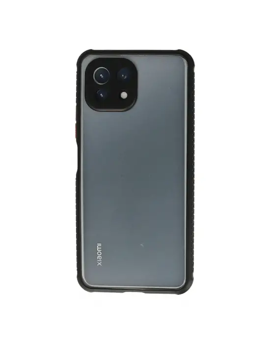 Xiaomi Mi 11 Lite Kılıf Miami Şeffaf Silikon - Siyah
