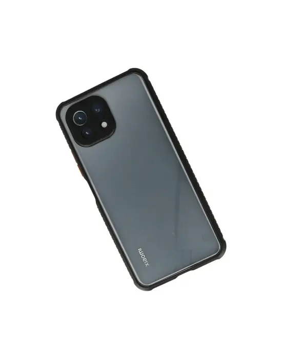 Xiaomi Mi 11 Lite Kılıf Miami Şeffaf Silikon - Siyah