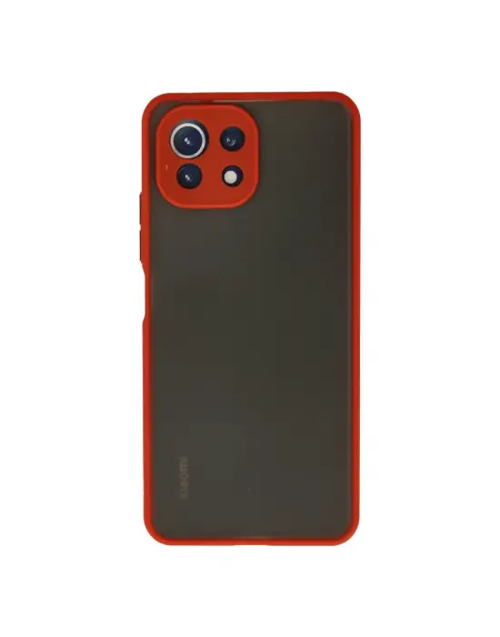Xiaomi Mi 11 Lite Kılıf Montreal Silikon Kapak - Kırmızı