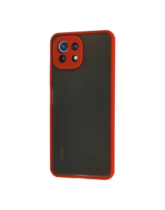 Xiaomi Mi 11 Lite Kılıf Montreal Silikon Kapak - Kırmızı