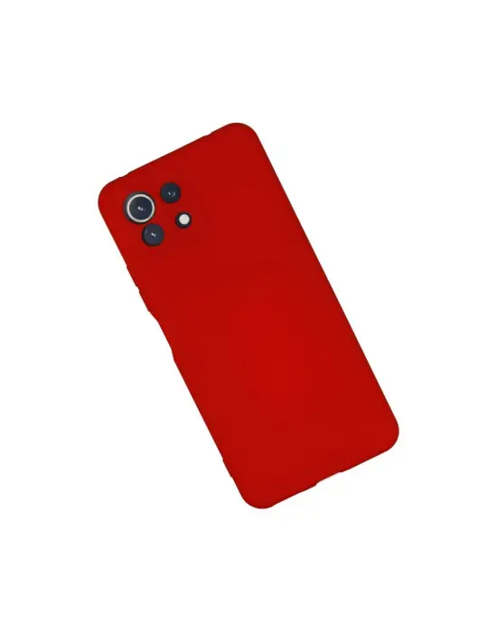 Xiaomi Mi 11 Lite Kılıf Nano İçi Kadife Silikon - Kırmızı