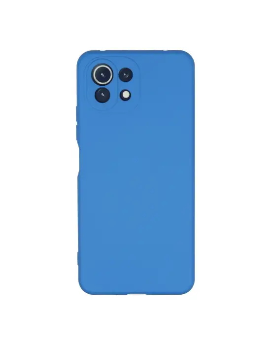 Xiaomi Mi 11 Lite Kılıf Nano İçi Kadife Silikon - Mavi