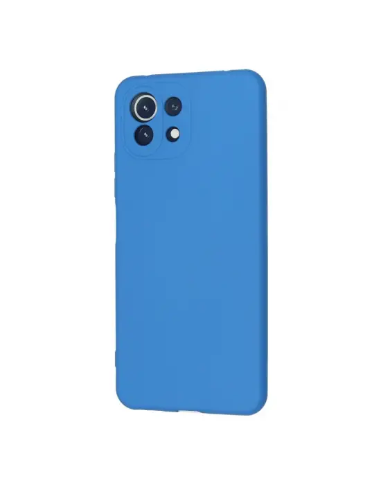 Xiaomi Mi 11 Lite Kılıf Nano İçi Kadife Silikon - Mavi