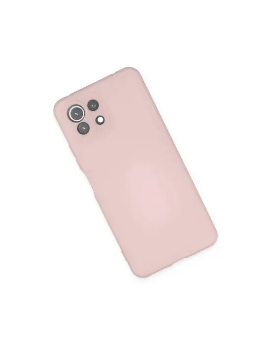 Xiaomi Mi 11 Lite Kılıf Nano İçi Kadife Silikon - Pudra
