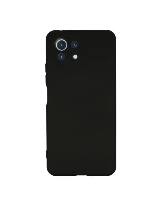 Xiaomi Mi 11 Lite Kılıf Nano İçi Kadife Silikon - Siyah