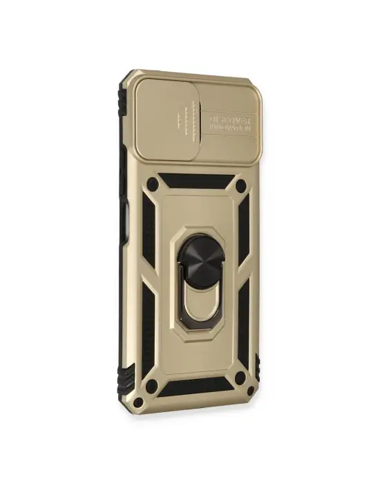 Xiaomi Mi 11 Lite Kılıf Pars Lens Yüzüklü Silikon - Gold