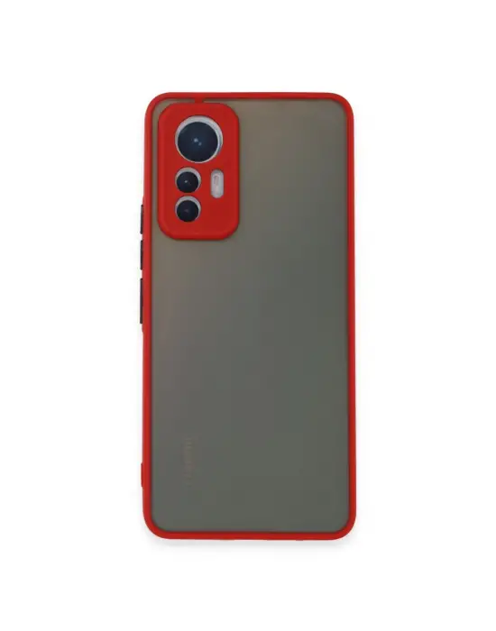 Xiaomi Mi 12 Lite Kılıf Montreal Silikon Kapak - Kırmızı