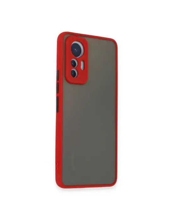 Xiaomi Mi 12 Lite Kılıf Montreal Silikon Kapak - Kırmızı