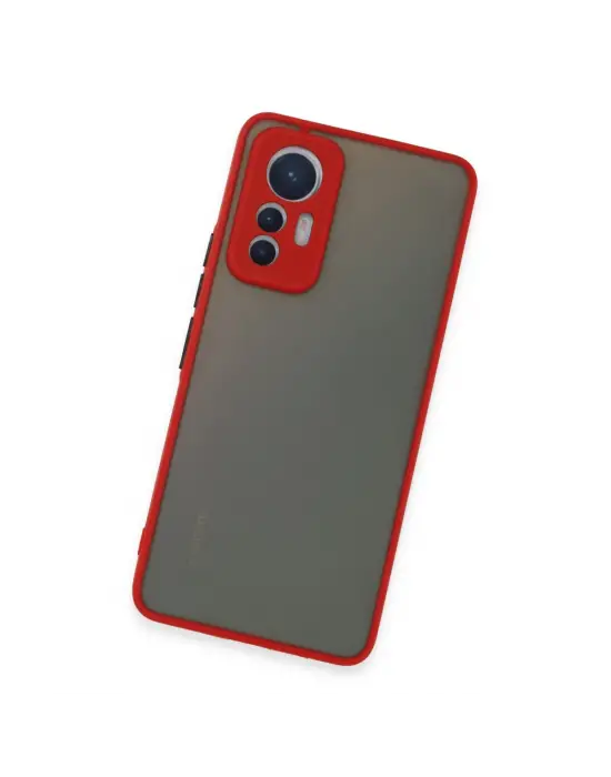 Xiaomi Mi 12 Lite Kılıf Montreal Silikon Kapak - Kırmızı