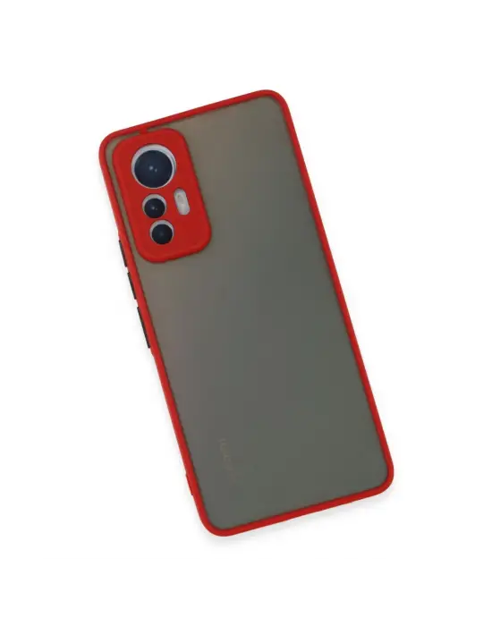 Xiaomi Mi 12 Lite Kılıf Montreal Silikon Kapak - Kırmızı
