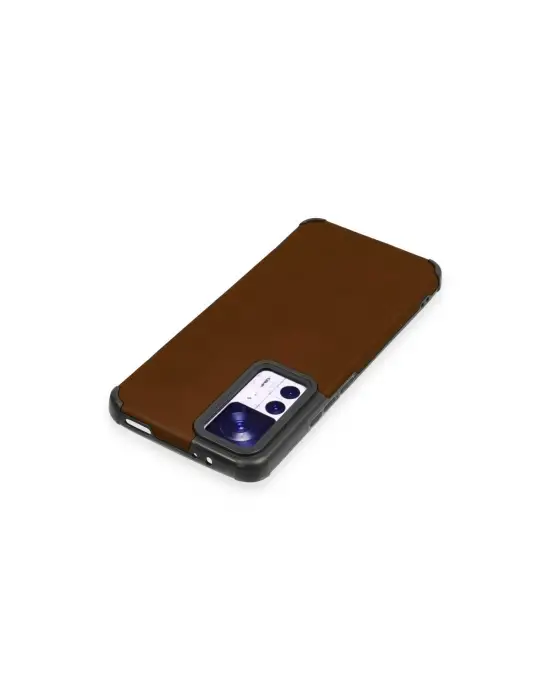Xiaomi Mi 12t Kılıf Loop Deri Silikon - Kahverengi