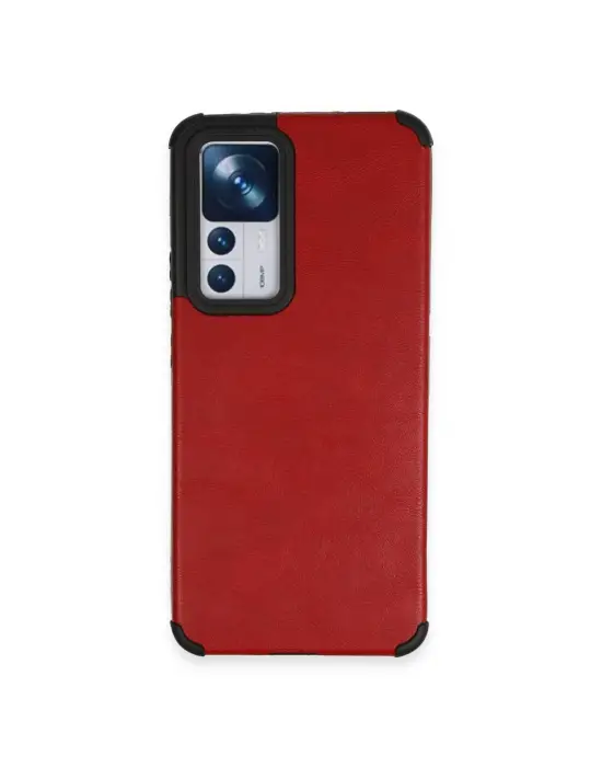 Xiaomi Mi 12t Kılıf Loop Deri Silikon - Kırmızı