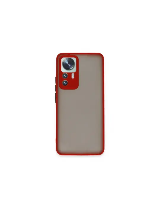 Xiaomi Mi 12t Pro Kılıf Montreal Silikon Kapak - Kırmızı