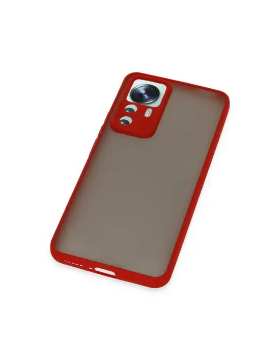 Xiaomi Mi 12t Pro Kılıf Montreal Silikon Kapak - Kırmızı