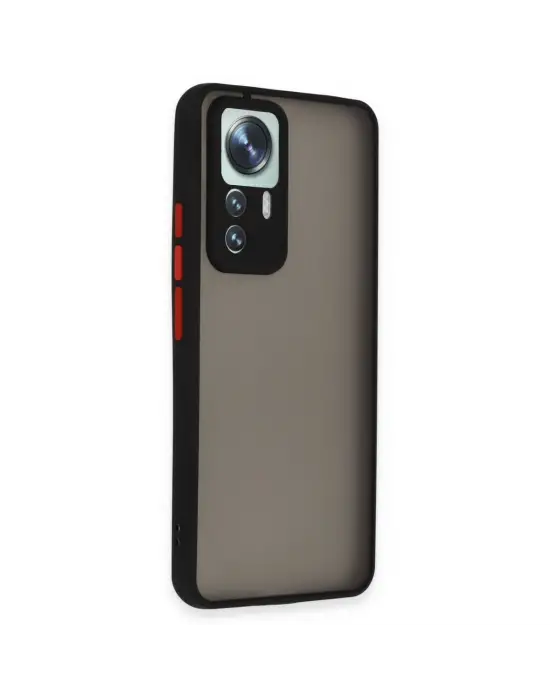 Xiaomi Mi 12t Pro Kılıf Montreal Silikon Kapak - Siyah