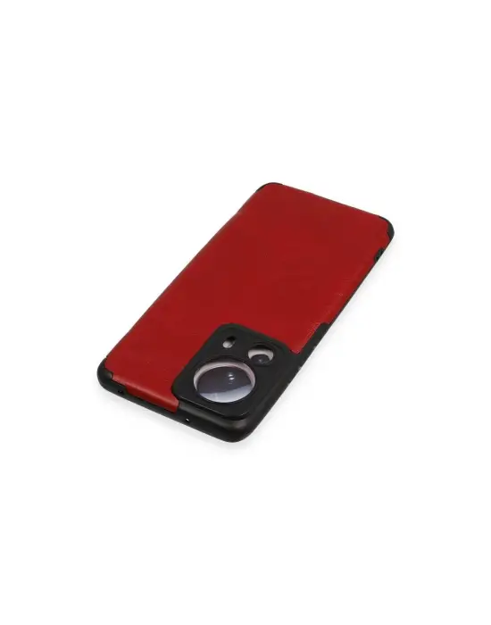 Xiaomi Mi 13 Lite Kılıf Loop Deri Silikon - Kırmızı