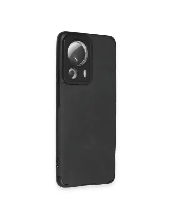 Xiaomi Mi 13 Lite Kılıf Loop Deri Silikon - Siyah