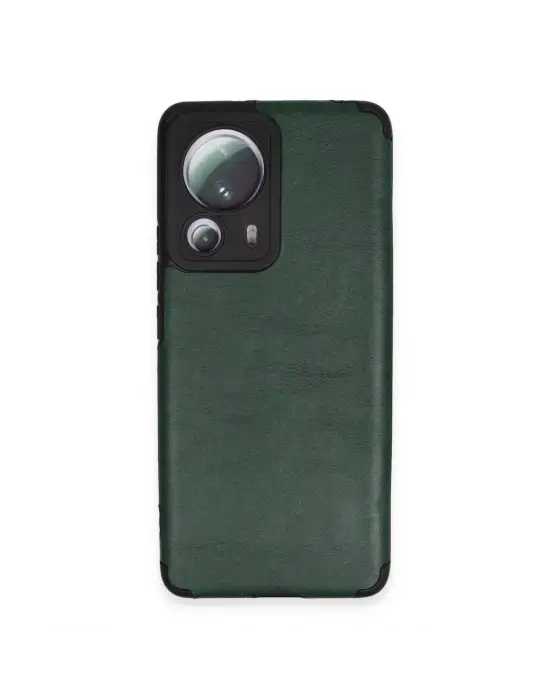 Xiaomi Mi 13 Lite Kılıf Loop Deri Silikon - Yeşil
