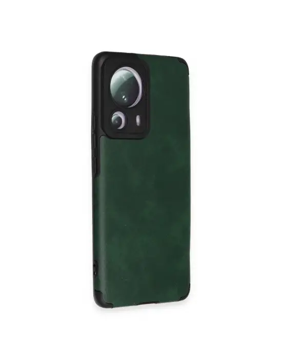Xiaomi Mi 13 Lite Kılıf Loop Deri Silikon - Yeşil