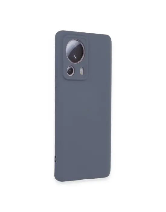 Xiaomi Mi 13 Lite Kılıf Nano İçi Kadife Silikon - Gri